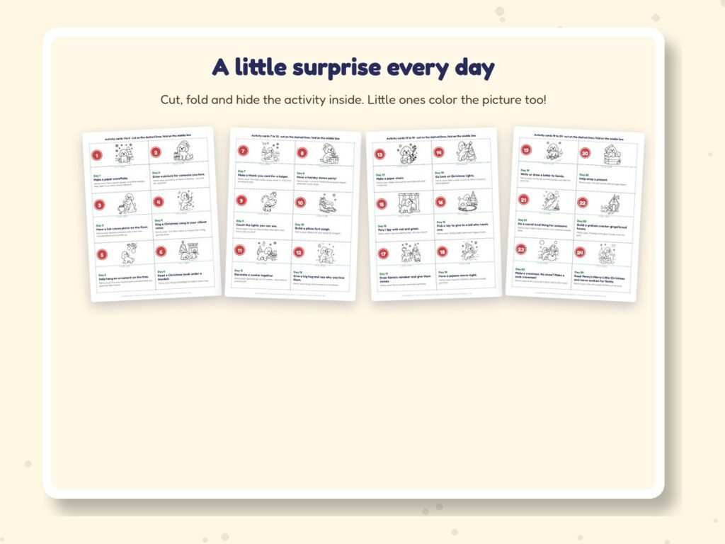 24 Easy Advent Activities for Toddlers (No Shopping Needed)