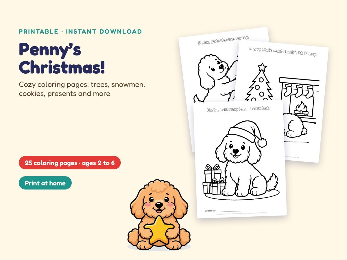 Penny's Christmas Coloring Book