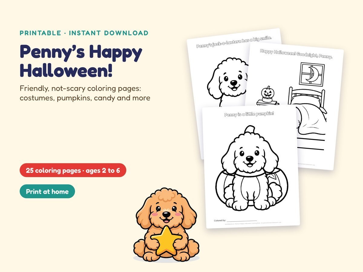 Penny's Happy Halloween Coloring Book